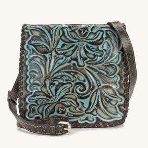 Patricia Nash Granada Crossbody-Tooled Turquoise